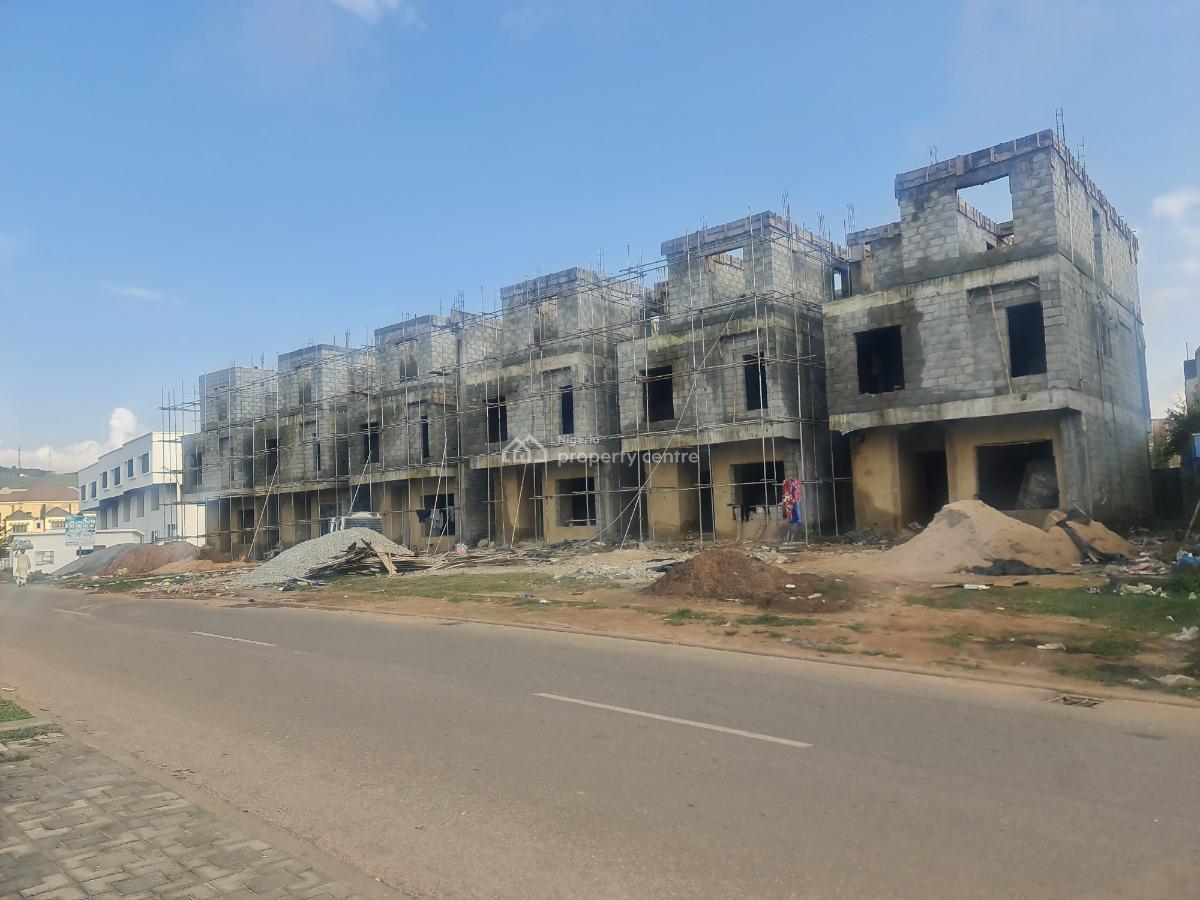 Luxurious 4-bedroom Fully Furnished Terrace Duplex with Bq, Close to Nnpc and Coza, Guzape District, Abuja, Terraced Duplex for Sale