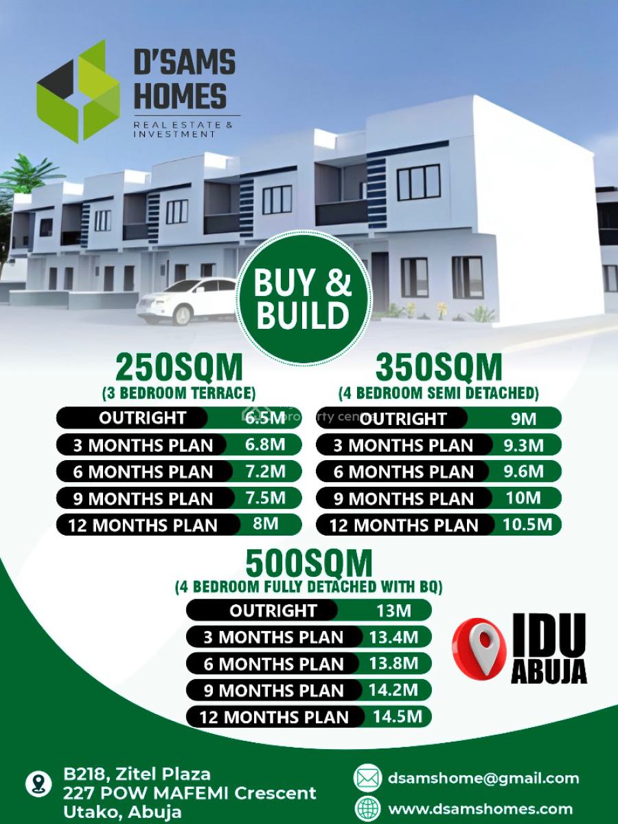 Buy and Build Project, After Train Station, Idu Industrial, Abuja, Residential Land for Sale