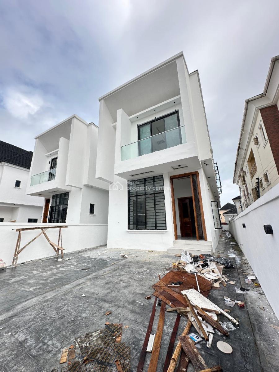 Contemporary Spacious 5 Bedroom Fully Detached Duplex with Bq, Osapa London, Lekki, Lagos, Detached Duplex for Sale