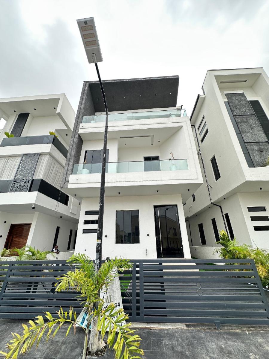 Lovely 5 Bedroom Fully Detached Duplex with Bq, Cinema and Pool, Chevron, Lekki, Lagos, Detached Duplex for Sale