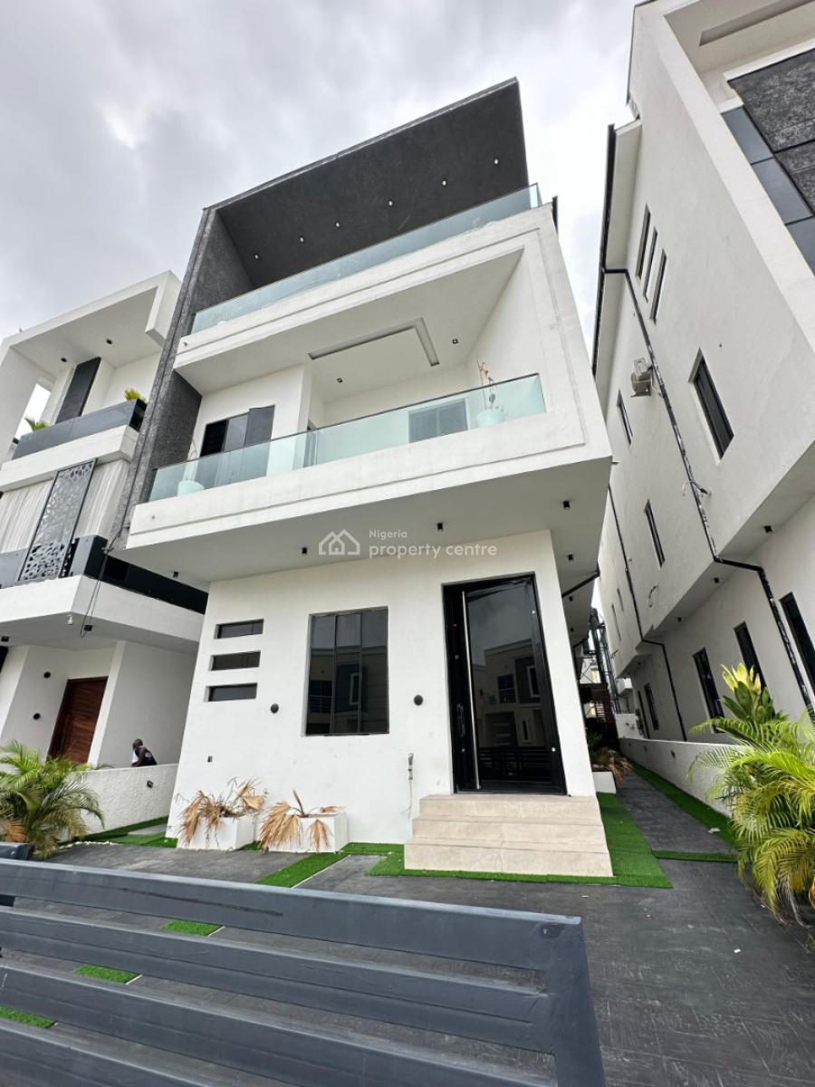 Spacious 5 Beds Fully Detached Duplex with Bq, Cinema, & Pool, Located at Chevron Estate, Lekki, Lagos, Detached Duplex for Sale