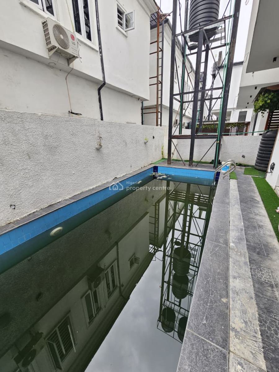 Spacious 5 Beds Fully Detached Duplex with Bq, Cinema, & Pool, Located at Chevron Estate, Lekki, Lagos, Detached Duplex for Sale