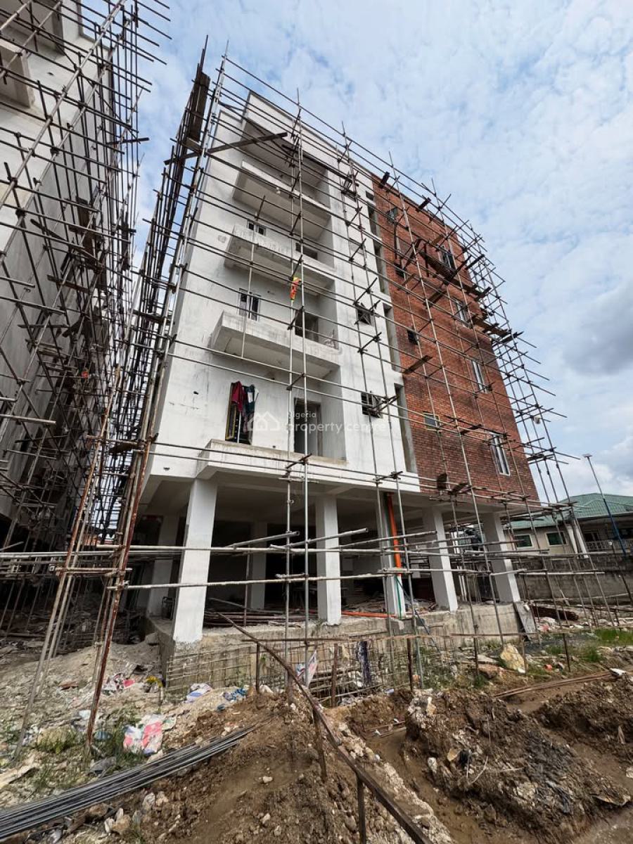 Newly Built 2 Bedroom Service Apartment, Off Woji, Gra Phase 3, Port Harcourt, Rivers, Block of Flats for Sale