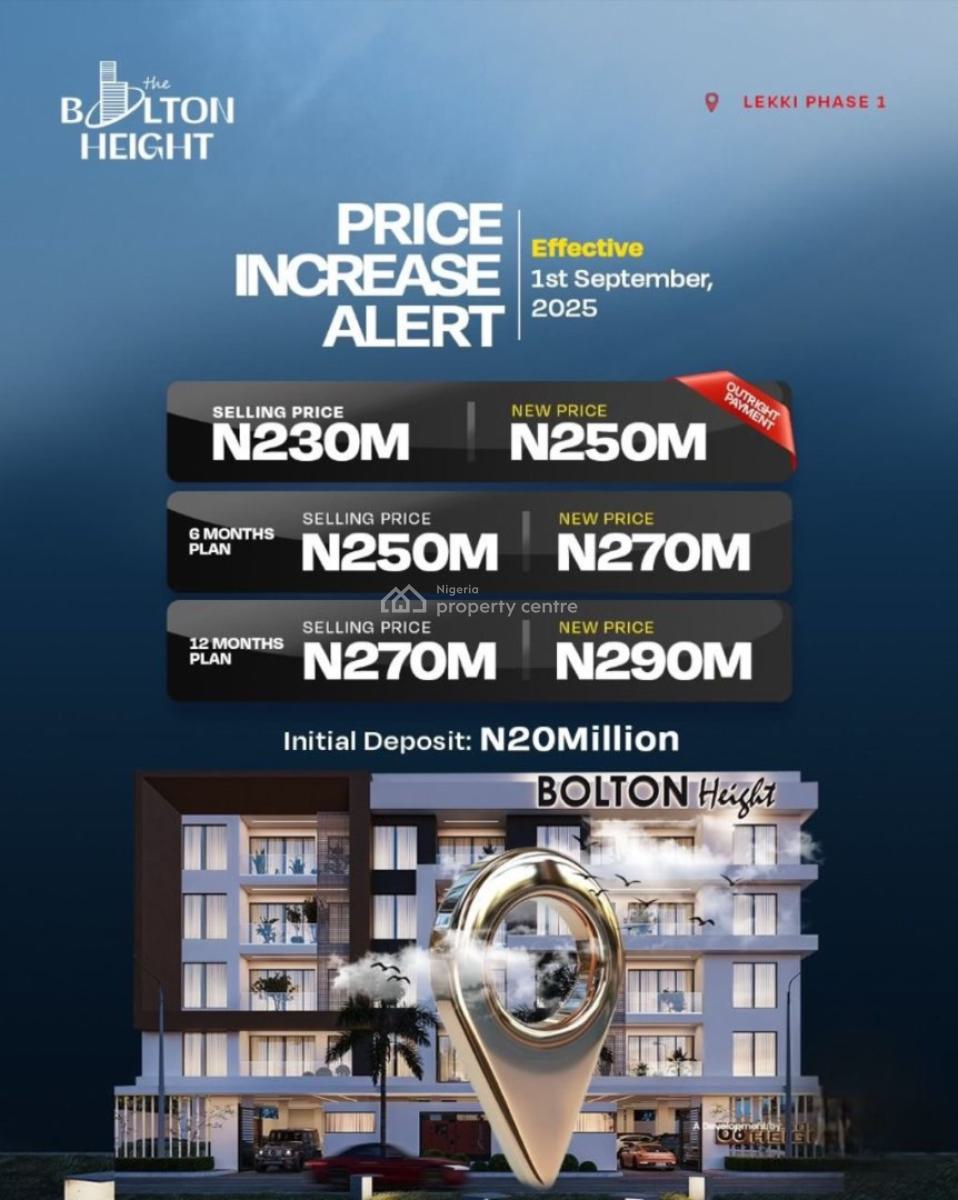 Luxury 2 Bedroom Apartment, Lekki Phase 1, Lekki, Lagos, Block of Flats for Sale