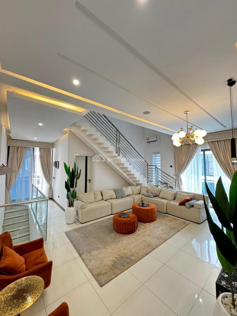 Furnished 4 Bedrooms Townhouse Terrace with Swimming Pool, Lekki, Lagos, Terraced Duplex for Rent