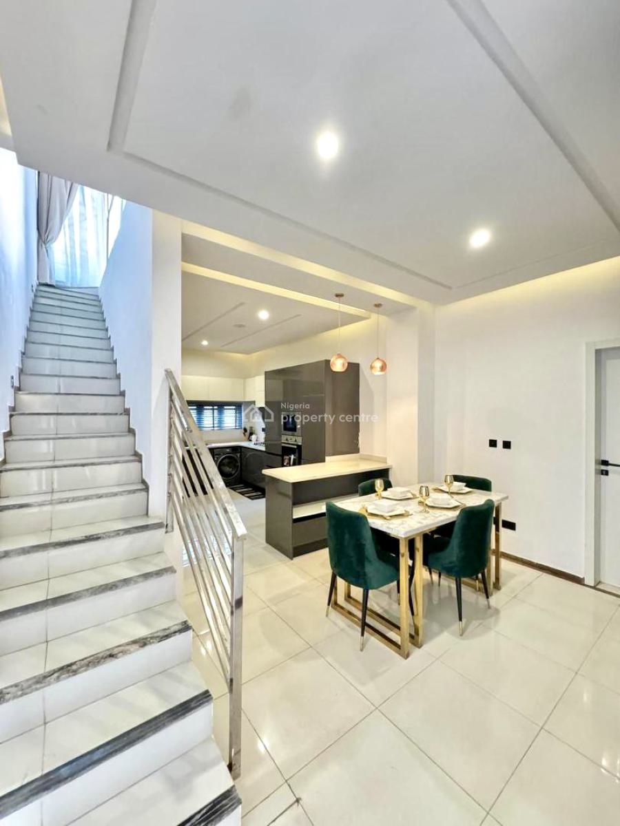 Furnished 4 Bedrooms Townhouse Terrace with Swimming Pool, Lekki, Lagos, Terraced Duplex for Rent
