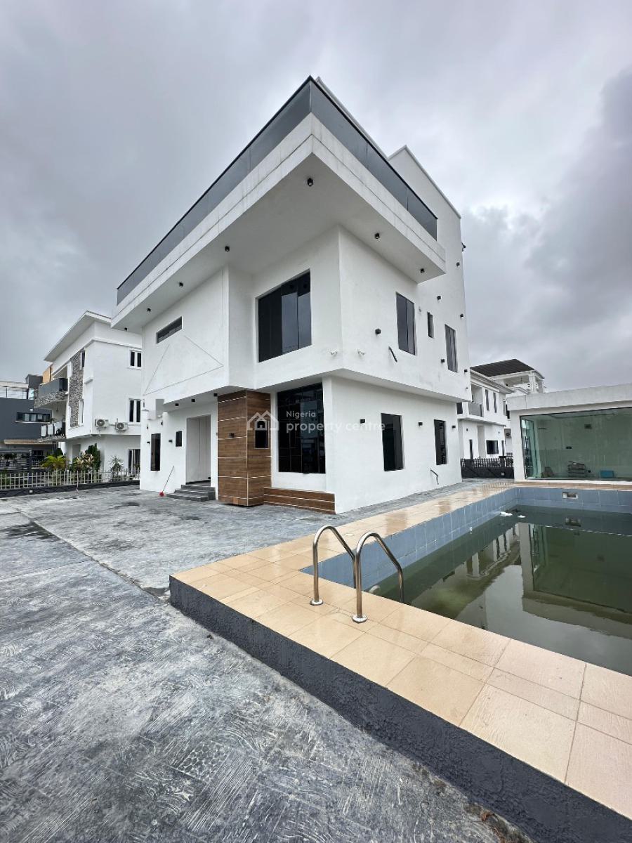 Spacious 5 Bedroom Detached Duplex with Bq, Pool, Gym & Cinema, Osapa, Lekki, Lagos, Detached Duplex for Sale