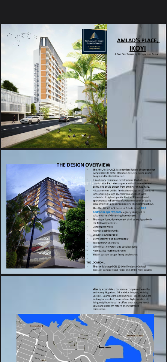 1/2bedroom Apartment, Ikoyi, Banana Island, Ikoyi, Lagos, Flat / Apartment for Sale