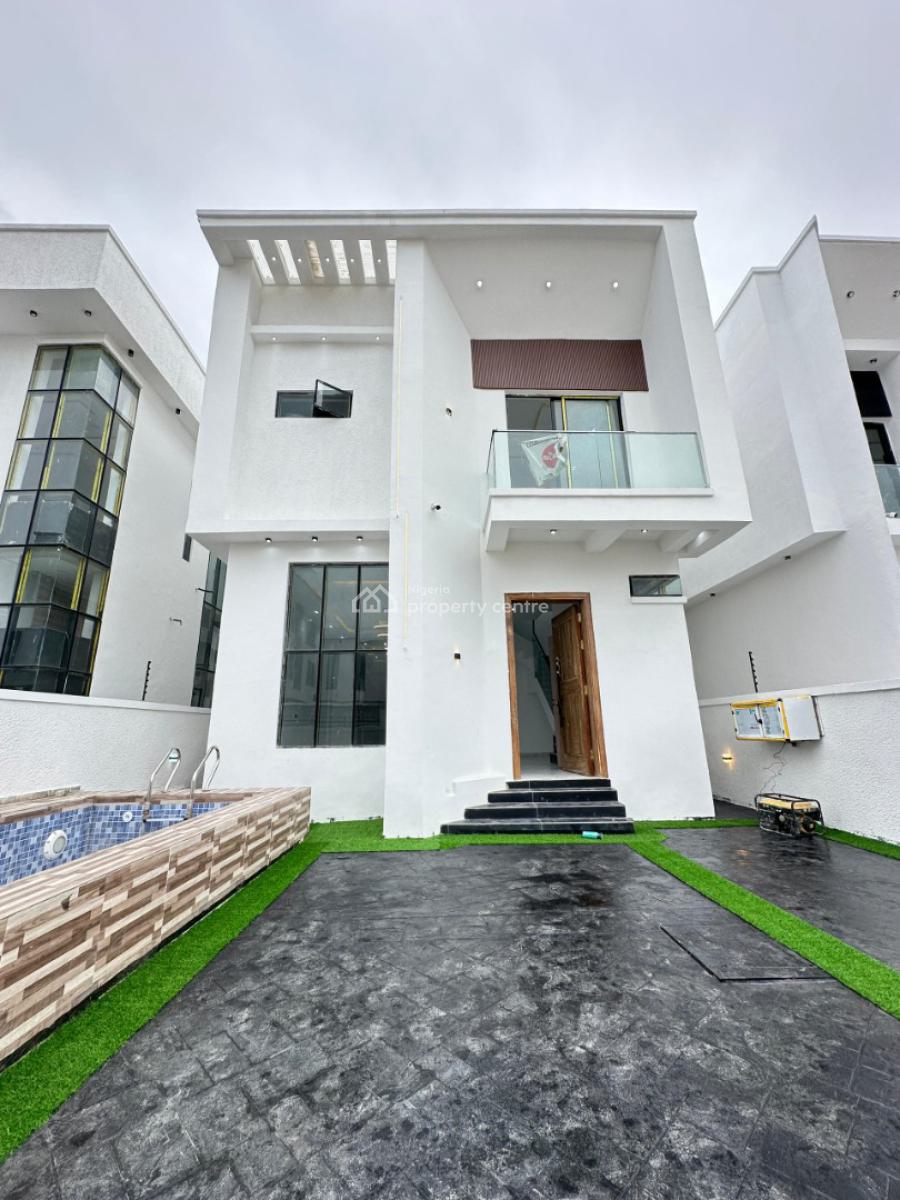 Contemporary Spacious 4-bedroom Fully Detached Duplex with Bq & Sp, Chevron, Lekki, Lagos, Detached Duplex for Sale