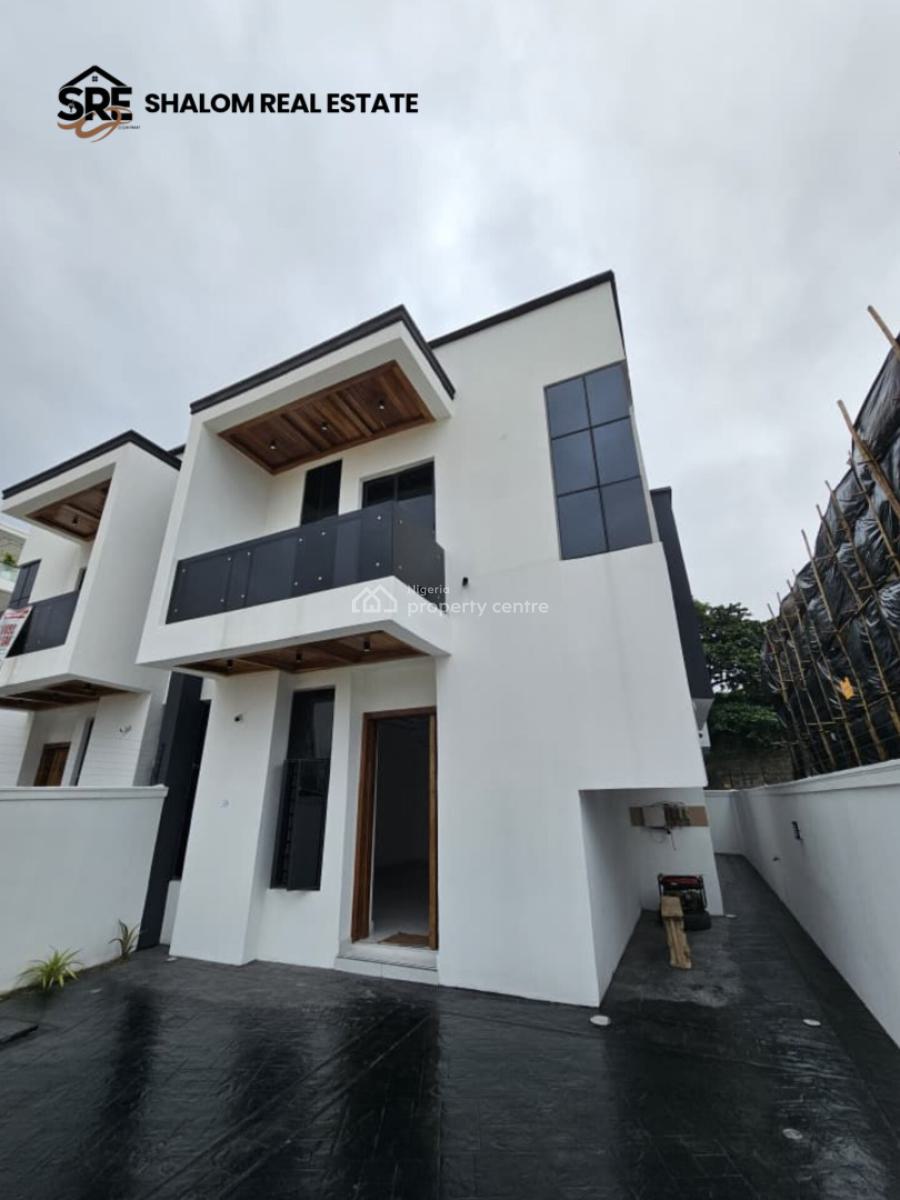 Contemporary 4-bedroom Semi-detached Duplex with Bq, Chevron, Lekki, Lagos, Semi-detached Duplex for Sale