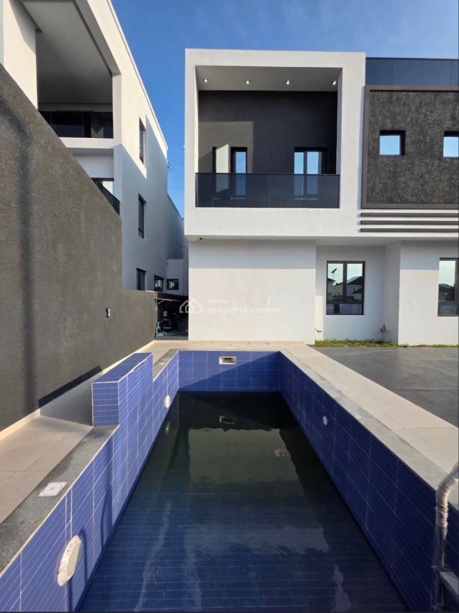 Luxury 5 Bed Detached Home with Bq, Pool and Cinema in a Serene Estate, Royal Garden, Ajah, Lagos, Detached Duplex for Sale