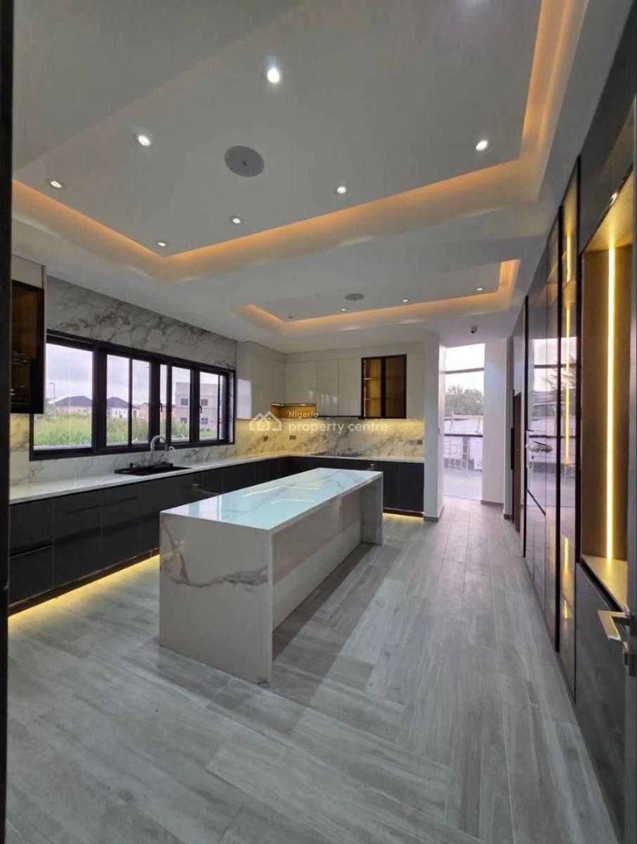 Luxury 5 Bed Detached Home with Bq, Pool and Cinema in a Serene Estate, Royal Garden, Ajah, Lagos, Detached Duplex for Sale