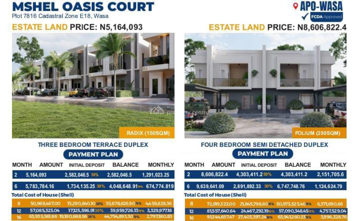 Luxury Plot of Land, Plot 7816 Cadastral Zone E18, Wasa, Apo, Abuja, Residential Land for Sale
