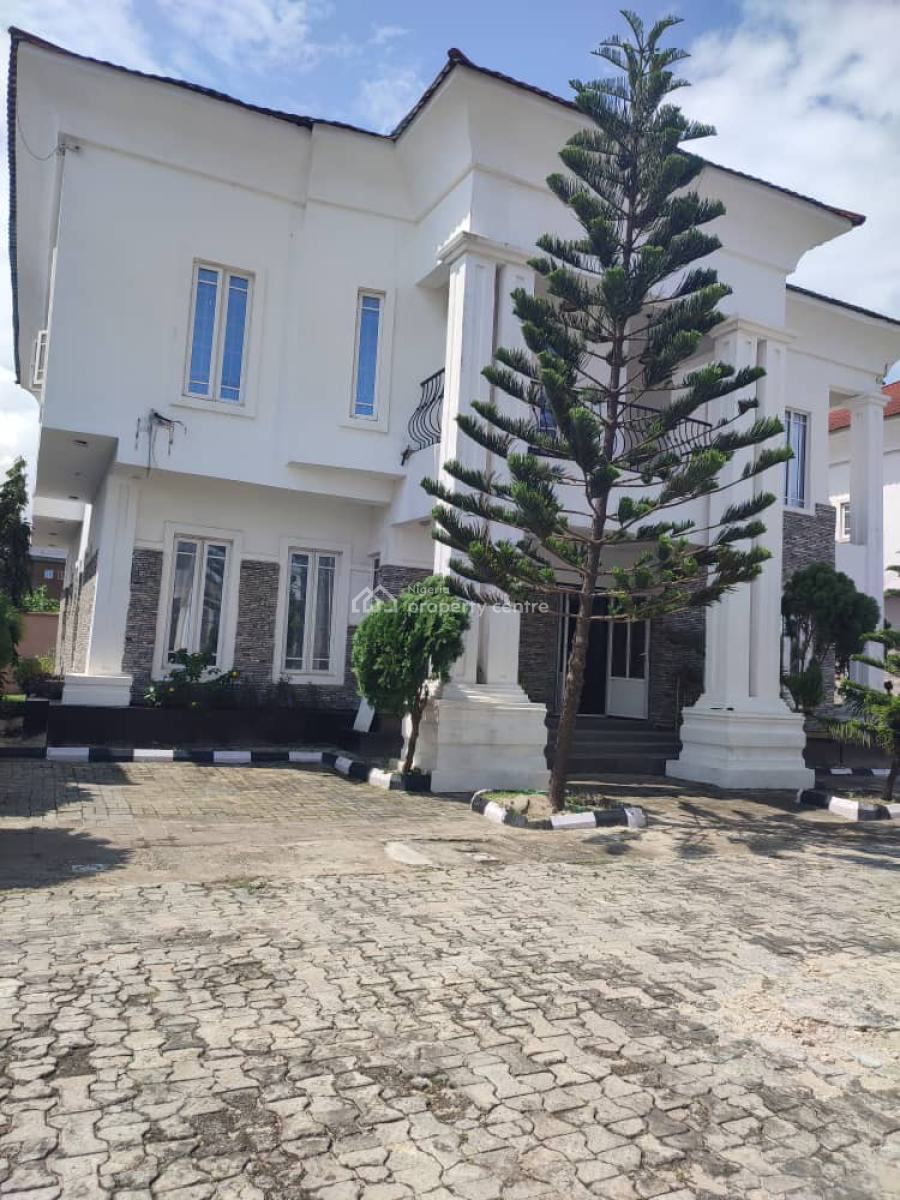 Fully Serviced Estate/5 Bedrooms Detached Duplex with Bq /renovated, Orchid Road, Lekki Phase 2, Lekki, Lagos, Detached Duplex for Rent