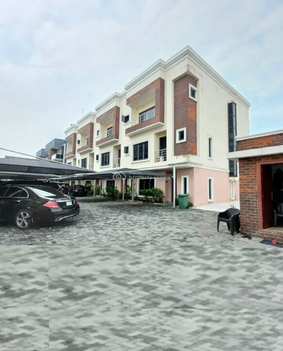 Well Built Fully Serviced 3 Bedroom Terrace Duplex with Bq, Lekki Phase 1, Lekki, Lagos, Terraced Duplex for Rent