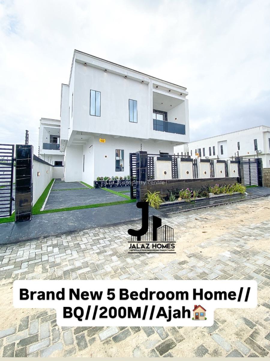Brand New 5 Bedroom Detached Home with a Bq, Ajah, Lagos, House for Sale