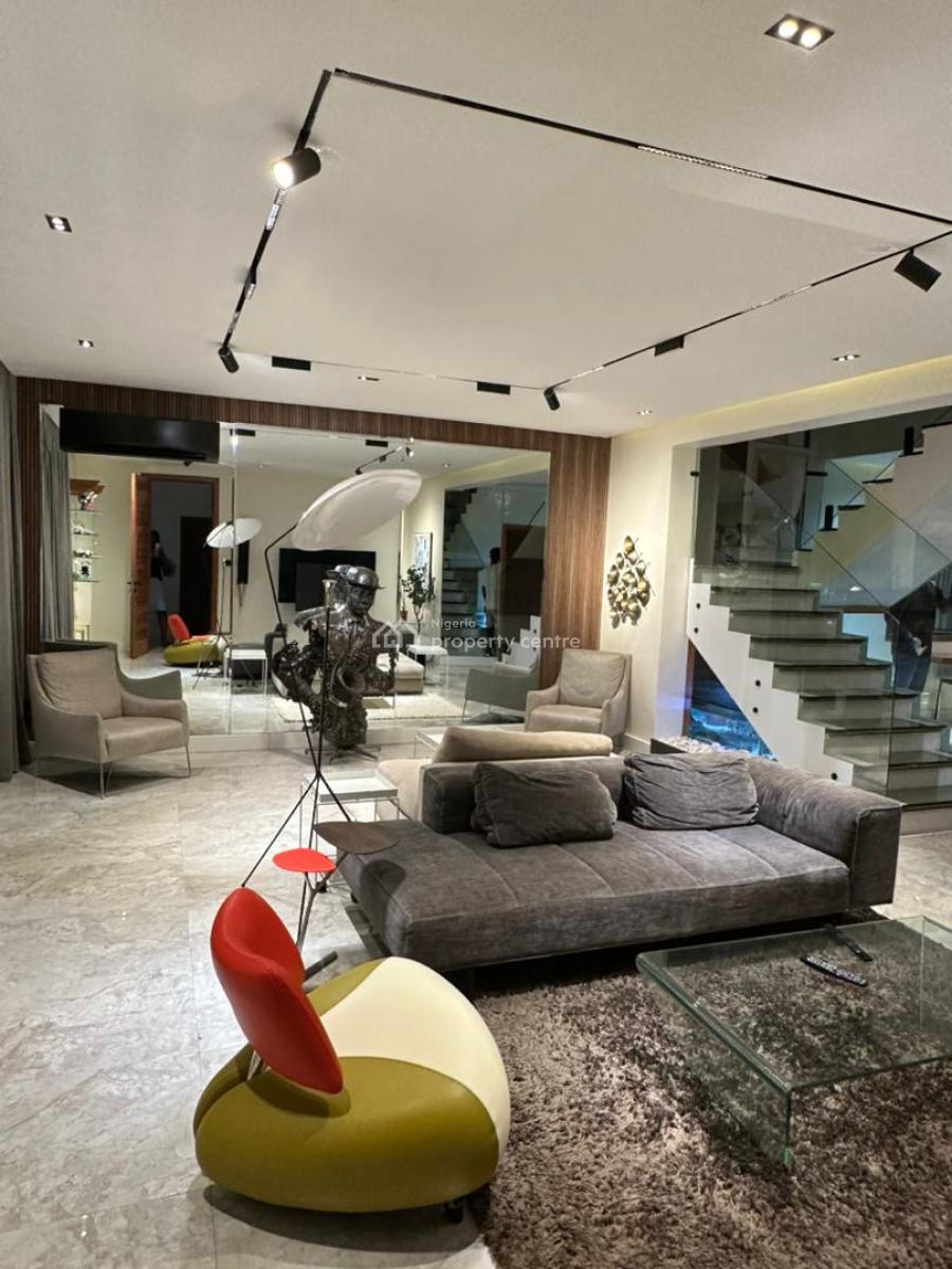 Luxury Three Bedroom Smart Apartment with Private Cinema, Off Bourdillon Road, Ikoyi, Lagos, Flat / Apartment Short Let