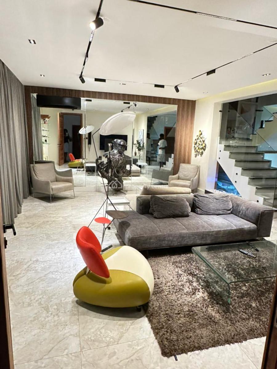 Luxury Three Bedroom Smart Apartment with Private Cinema, Off Bourdillon Road, Ikoyi, Lagos, Flat / Apartment Short Let