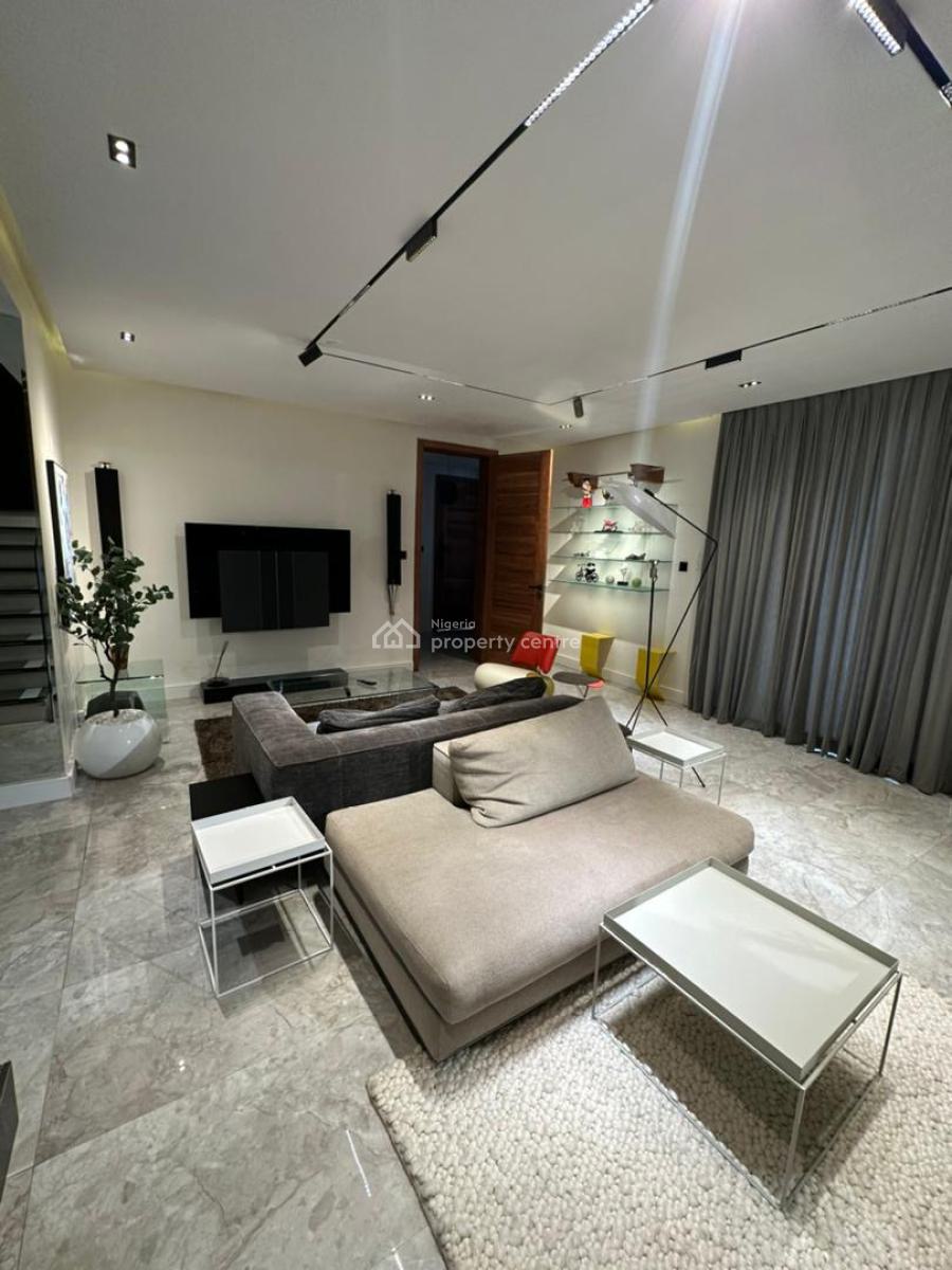 Luxury Three Bedroom Smart Apartment with Private Cinema, Off Bourdillon Road, Ikoyi, Lagos, Flat / Apartment Short Let