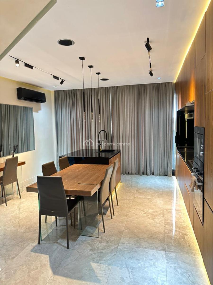 Luxury Three Bedroom Smart Apartment with Private Cinema, Off Bourdillon Road, Ikoyi, Lagos, Flat / Apartment Short Let