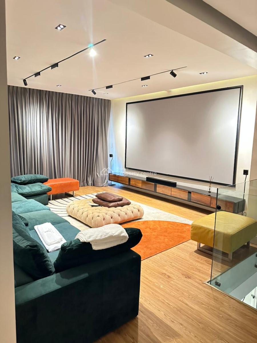 Luxury Three Bedroom Smart Apartment with Private Cinema, Off Bourdillon Road, Ikoyi, Lagos, Flat / Apartment Short Let