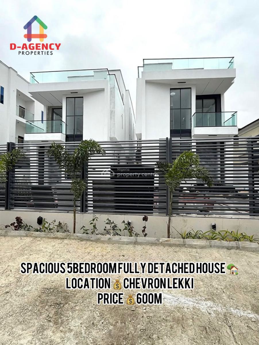 Luxury 5 Bedroom Detached Duplex with Swimming Pool + Cinema, Chevron, Lekki Phase 1, Lekki, Lagos, Detached Duplex for Sale