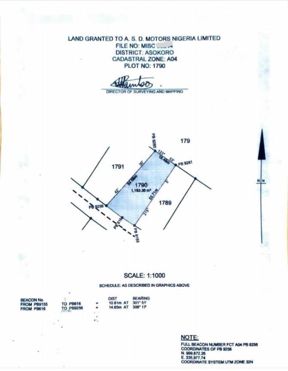 Plot of Land, Area 11, Garki, Abuja, Land for Sale