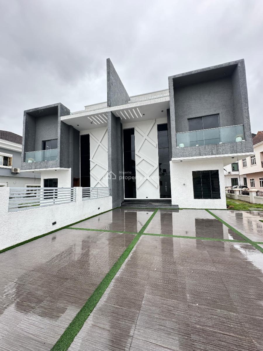 Contemporary Spacious 5 Bedroom Semi-detached Duplex with Bq, Osapa, Lekki, Lagos, Semi-detached Duplex for Sale