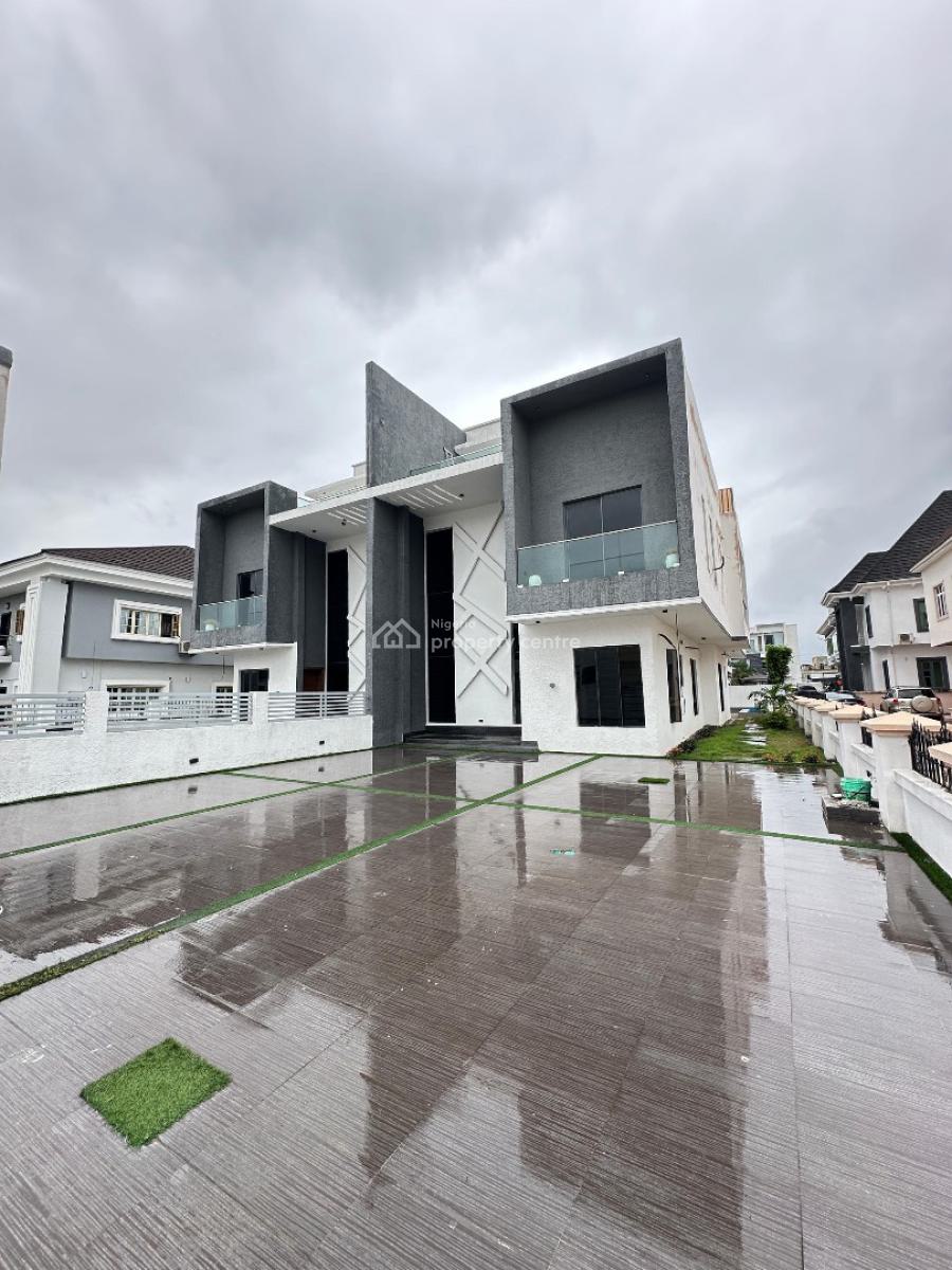 Contemporary Spacious 5 Bedroom Semi-detached Duplex with Bq, Osapa, Lekki, Lagos, Semi-detached Duplex for Sale