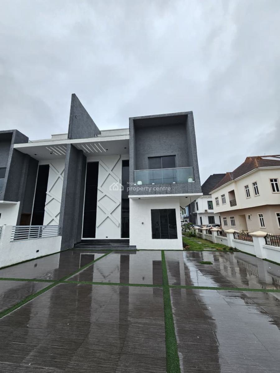 Contemporary Spacious 5 Bedroom Semi-detached Duplex with Bq, Osapa, Lekki, Lagos, Semi-detached Duplex for Sale