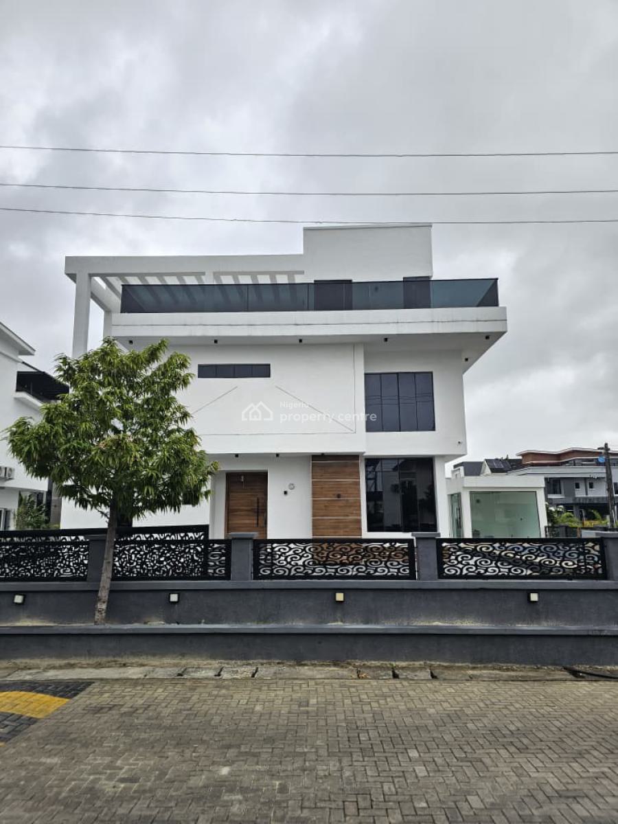 Contemporary Spacious 5 Bedroom Fully Detached Duplex with Bq, Osapa, Lekki, Lagos, Detached Duplex for Sale