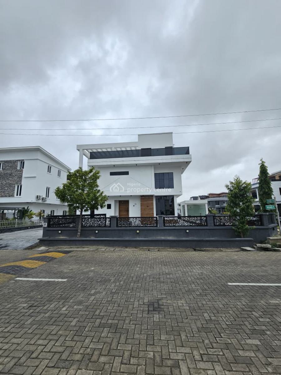 Contemporary Spacious 5 Bedroom Fully Detached Duplex with Bq, Osapa, Lekki, Lagos, Detached Duplex for Sale