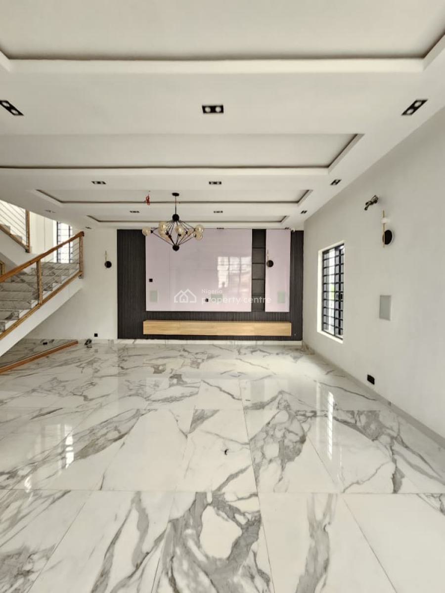 Contemporary Spacious 5 Bedroom Fully Detached Duplex with Bq, Osapa, Lekki, Lagos, Detached Duplex for Sale