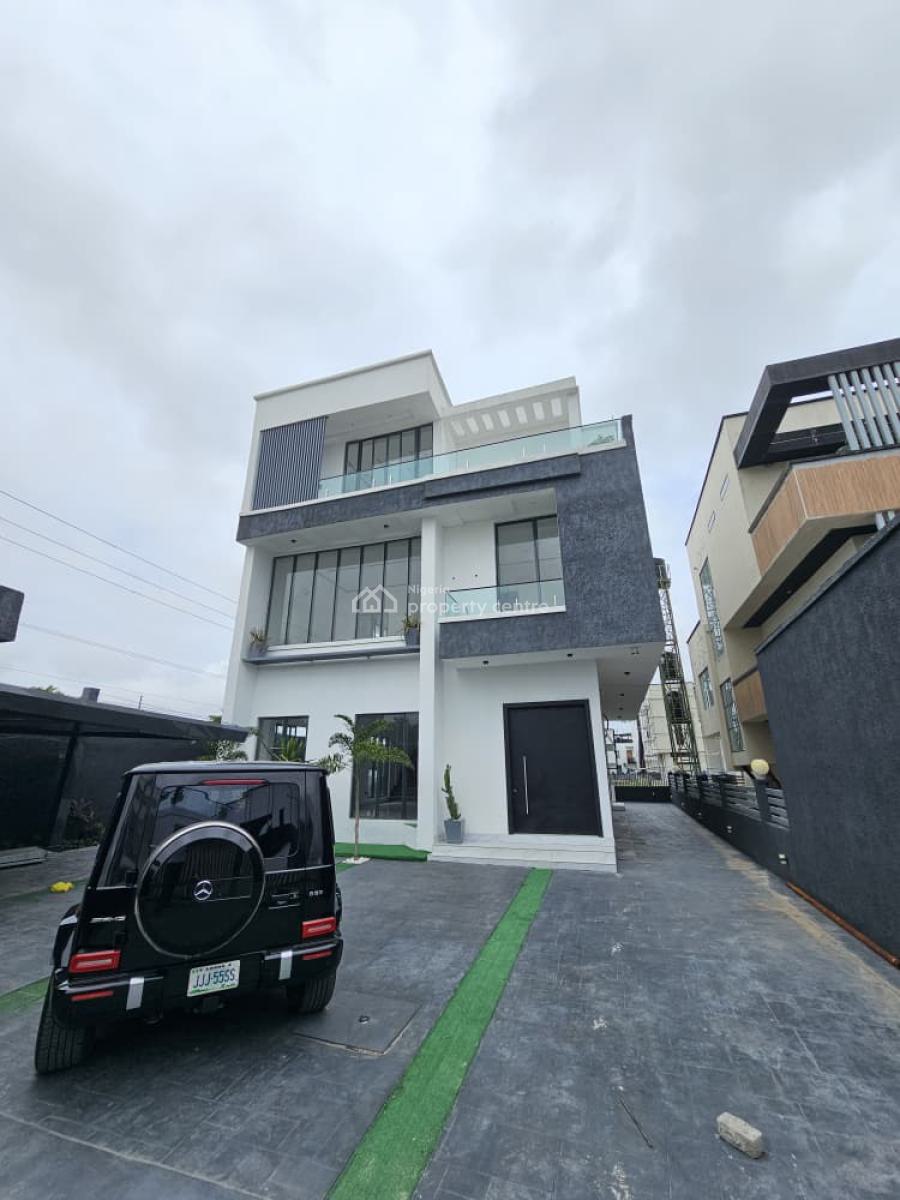Spacious 5 Bedroom Fully Detached Duplex with Bq, Pool and Elevator, Osapa, Lekki, Lagos, Detached Duplex for Sale