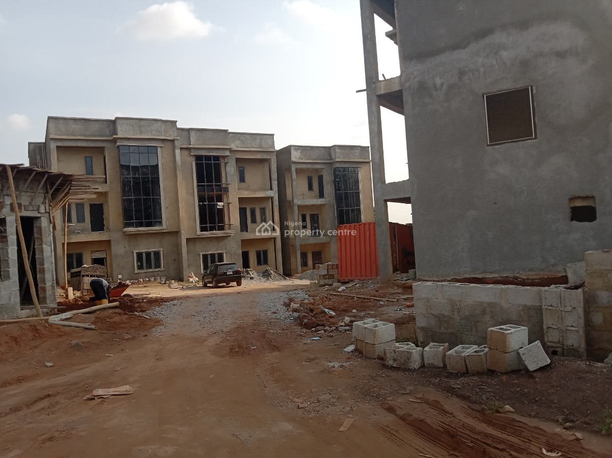 Brand New Five Bedrooms Terraced Duplex with Bq, By Judges Quarters, Katampe (main), Katampe, Abuja, Terraced Duplex for Sale