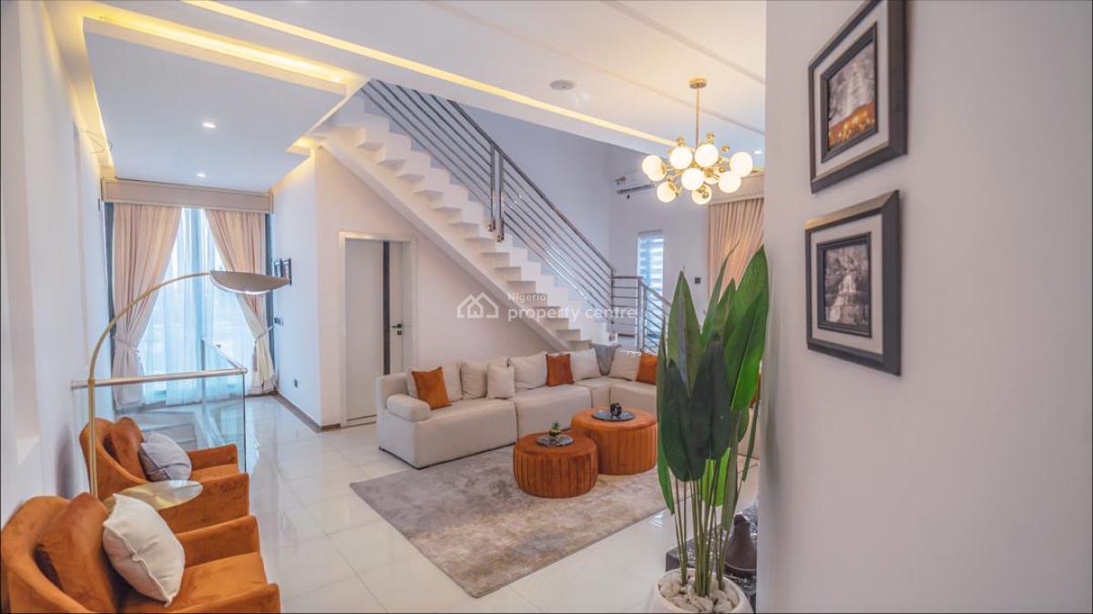 4bed Downtown House Fully Furnished, Meadow Hall Road, Ikate, Lekki, Lagos, Terraced Duplex for Rent