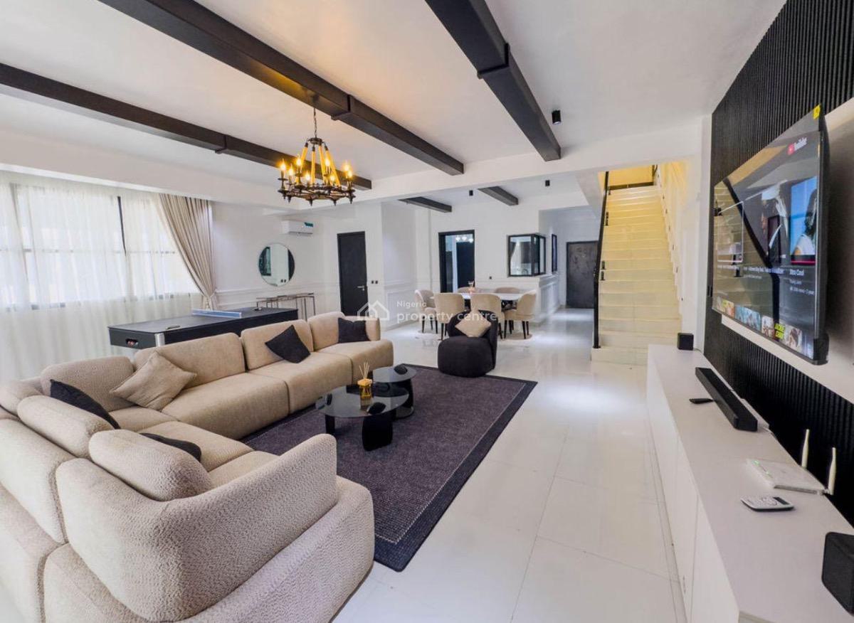 Fully Furnished Three Bedroom Maisonette, Off Freedom Way, Lekki Phase 1, Lekki, Lagos, Block of Flats for Sale