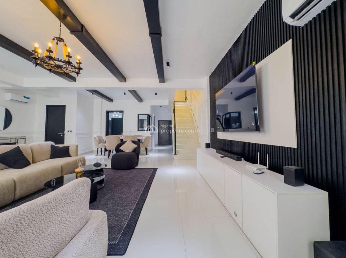 Fully Furnished Three Bedroom Maisonette, Off Freedom Way, Lekki Phase 1, Lekki, Lagos, Block of Flats for Sale
