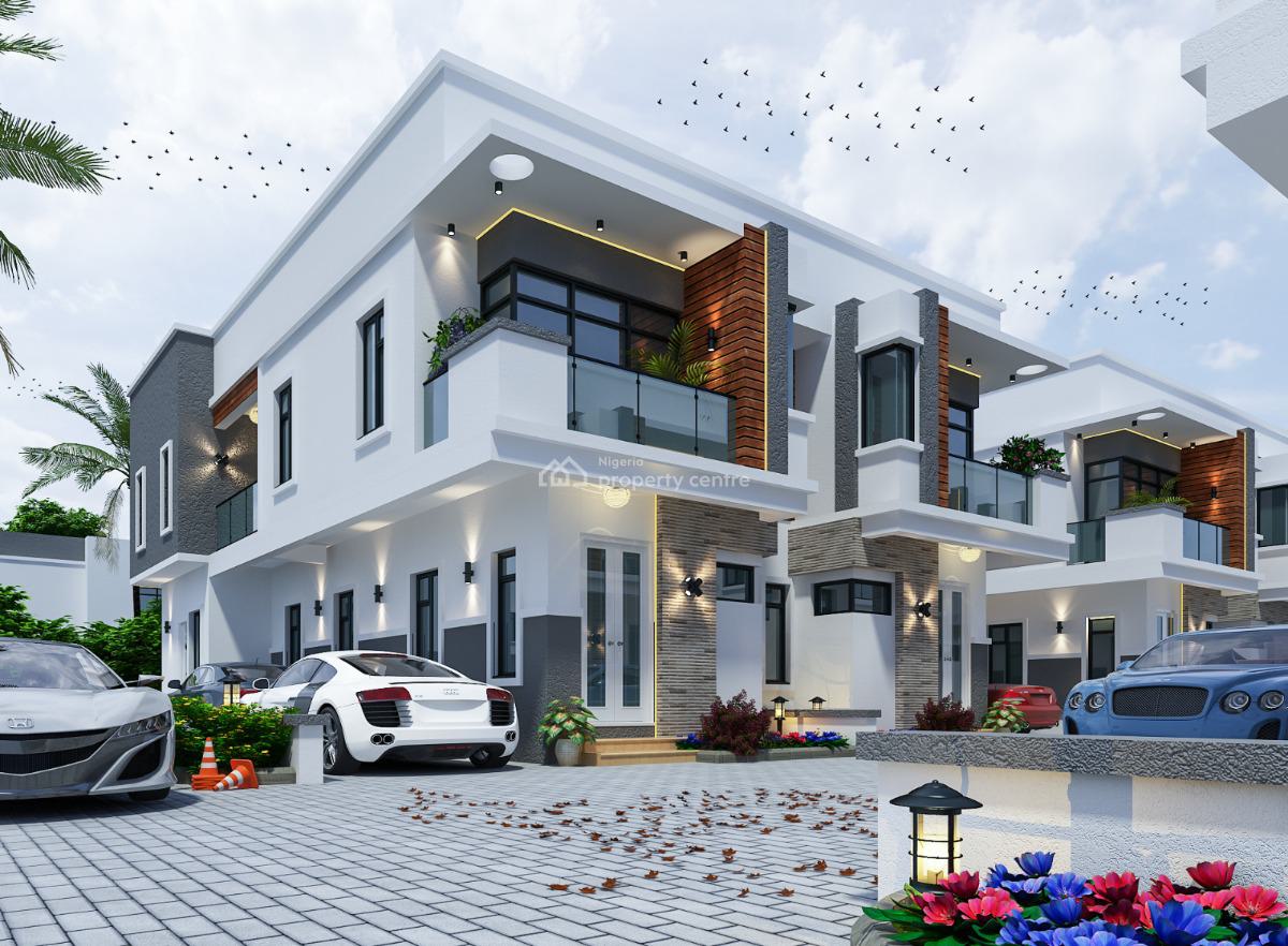 Luxury 3 Bed Semi-detached Duplex with Bq (waterfront), Orchid Road, Lekki, Lagos, Semi-detached Duplex for Sale