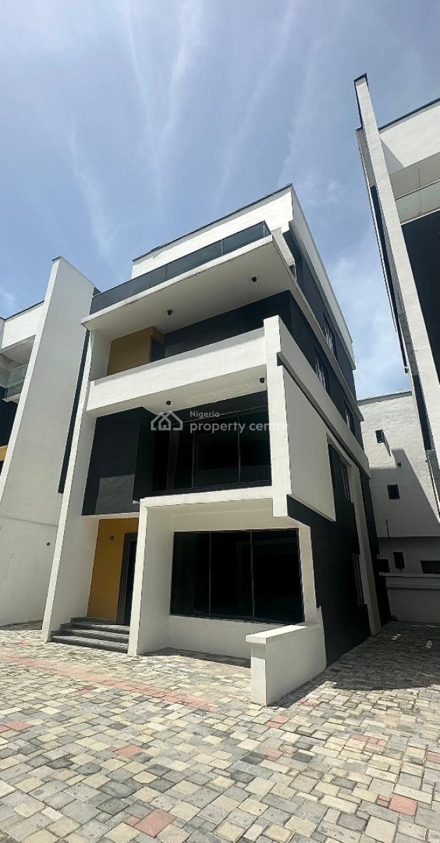 Contemporary 4-bedroom Detached Duplex with Bq & Mini Estate Pool, Chevron, Lekki, Lagos, Detached Duplex for Sale