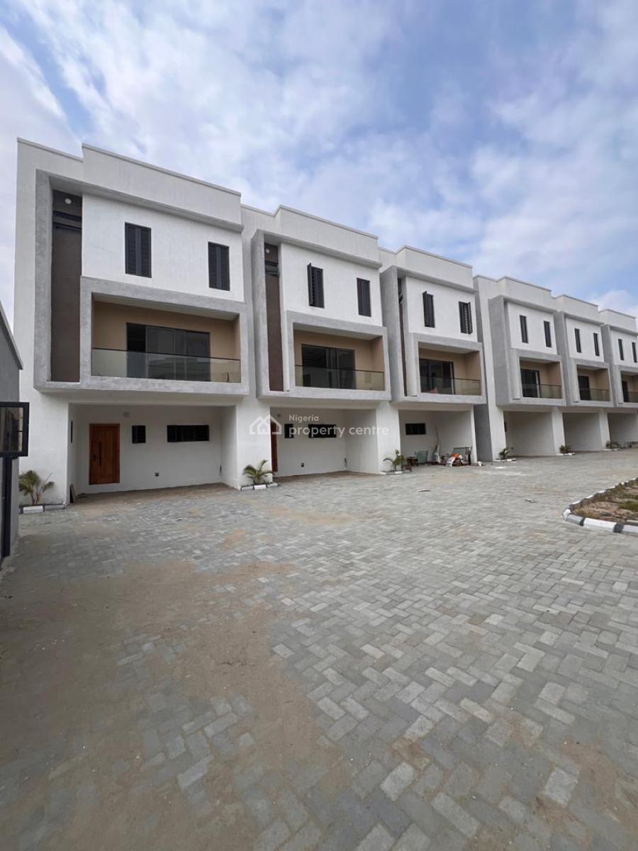 Contemporary 4 Bedroom Terraced  Duplex with Bq in a Serene Environmen, Great Value Home with Detailed Tasteful Finishing in Ikate, Lekki, Lagos, Terraced Duplex for Sale