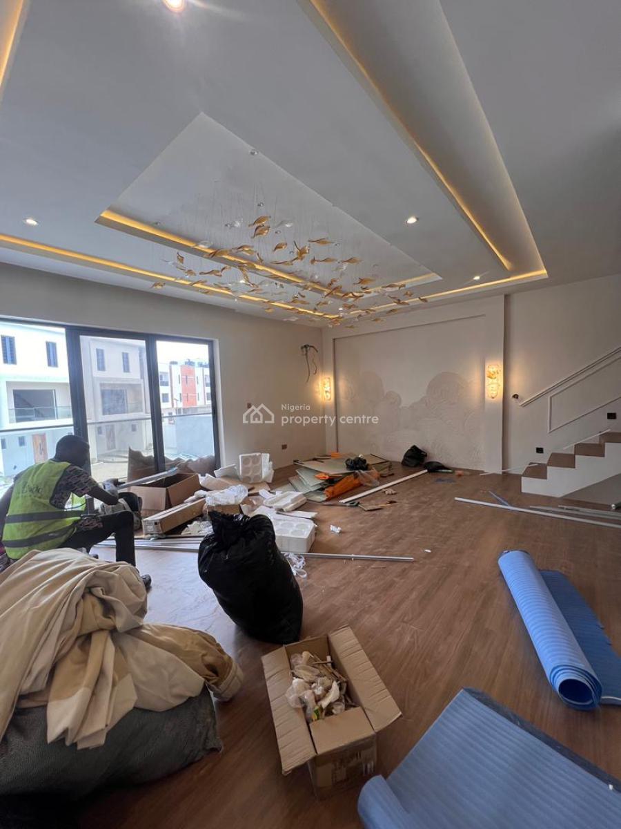 Contemporary 4 Bedroom Terraced  Duplex with Bq in a Serene Environmen, Great Value Home with Detailed Tasteful Finishing in Ikate, Lekki, Lagos, Terraced Duplex for Sale