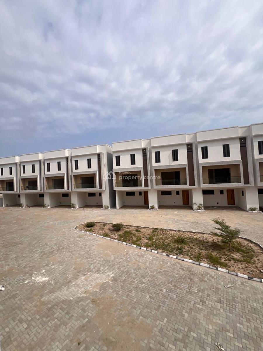 Exquisite 4 Bedroom Terraced  Duplex with Bq in a Serene Environment I, Comes with Water Treatment, and Cctv for Security in Ikate, Ikate, Lekki, Lagos, Terraced Duplex for Sale