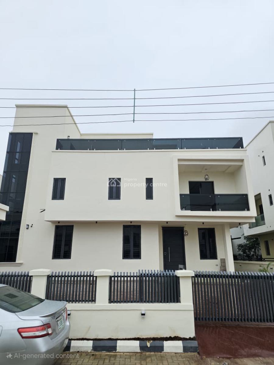 Contemporary 5 Bedroom Fully Detached Home with Bq in a Prime Location, Osapa, Lekki, Lagos, Detached Duplex for Sale