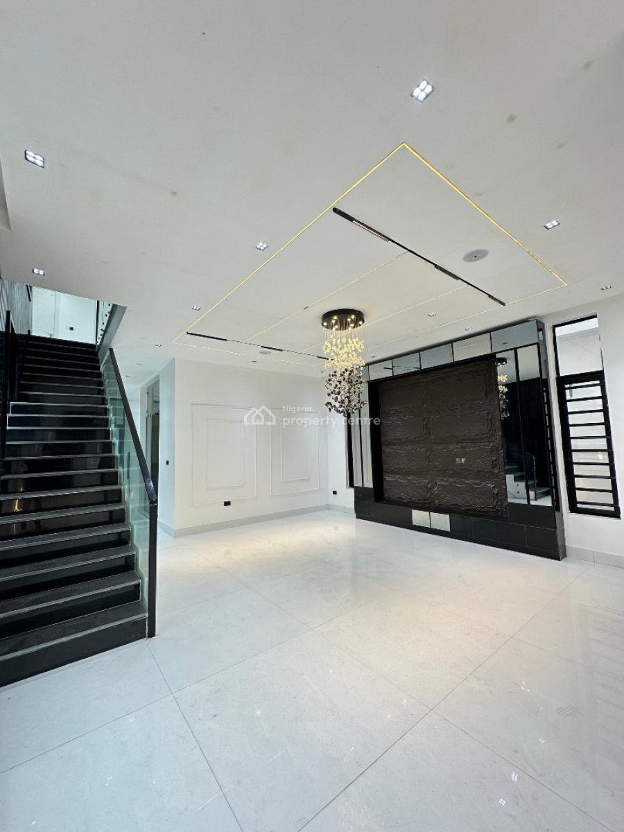 Contemporary Spacious 5 Bedroom Detached Duplex with Bq and Pool, Chevron, Lekki, Lagos, Detached Duplex for Sale