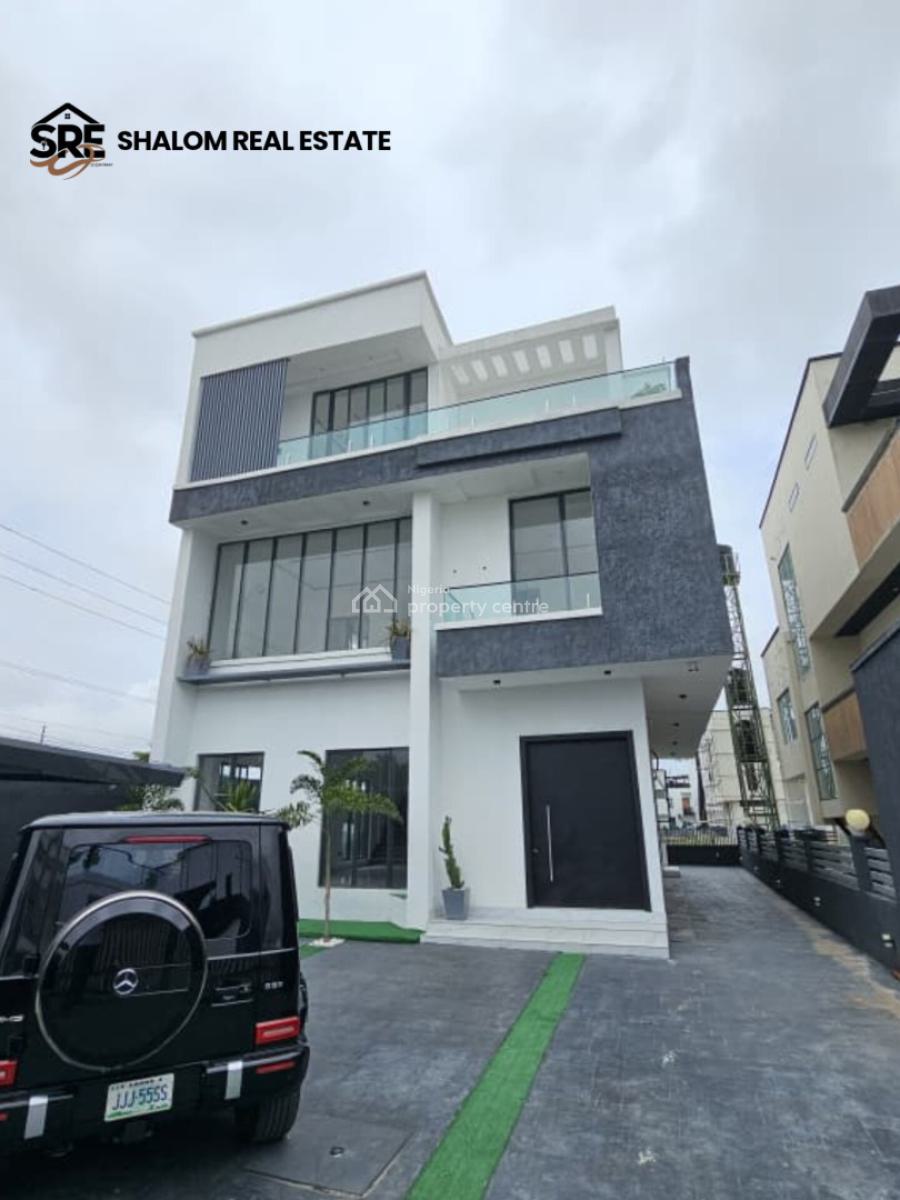 Ultra-modern 5-bedroom Fully Detached Duplex with Bq, Cinema, Roofto, Osapa, Lekki, Lagos, Detached Duplex for Sale
