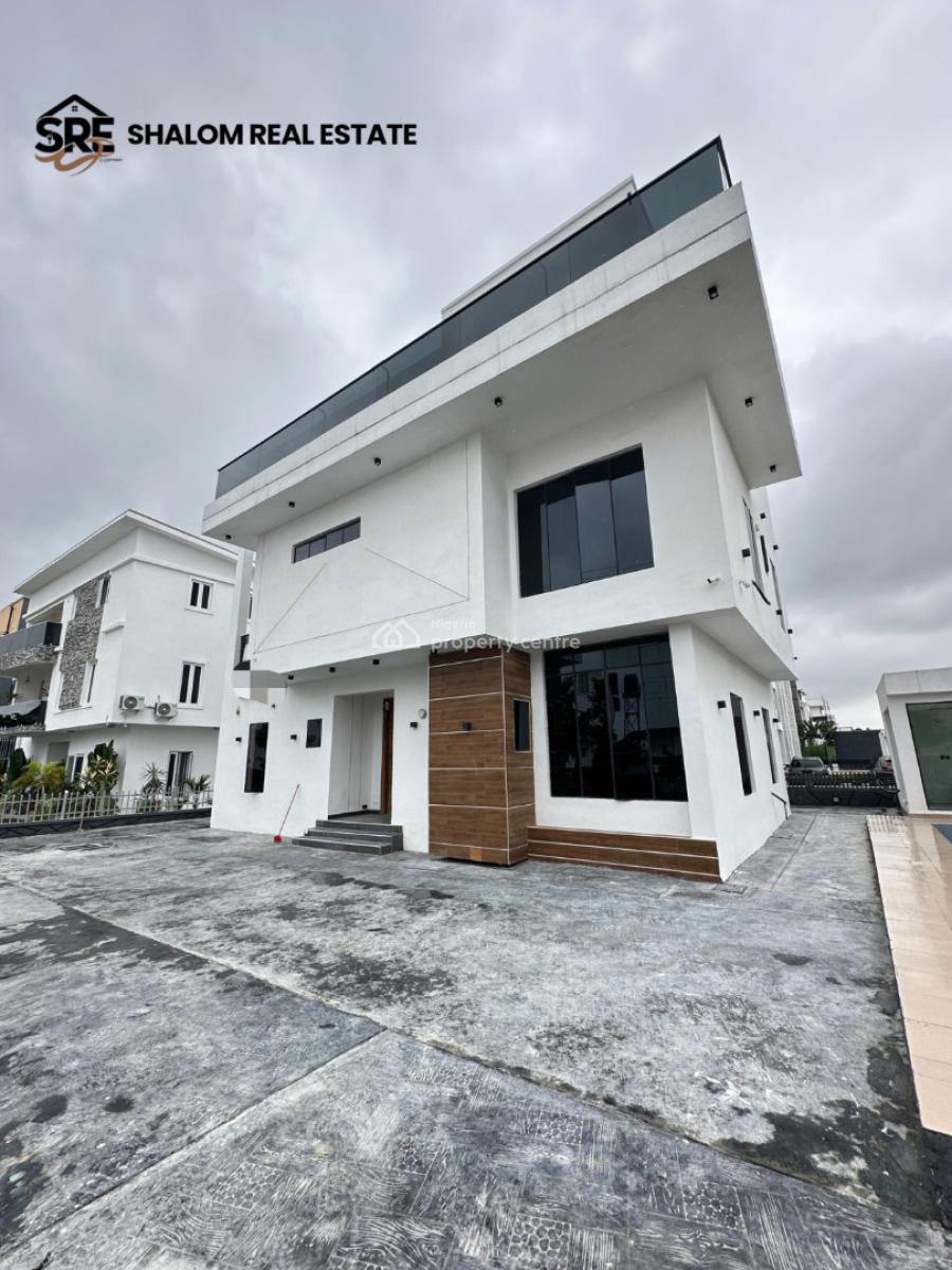 Contemporary 5-bedroom Fully Detached Duplex with Bq, Cinema, Rooft, Osapa, Lekki, Lagos, Detached Duplex for Sale