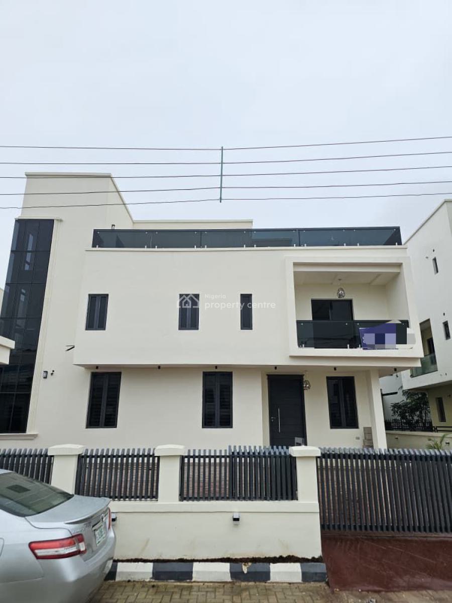 Contemporary 5-bedroom Fully Detached Duplex with Bq, Rooftop Terra, Osapa, Lekki, Lagos, Detached Duplex for Sale