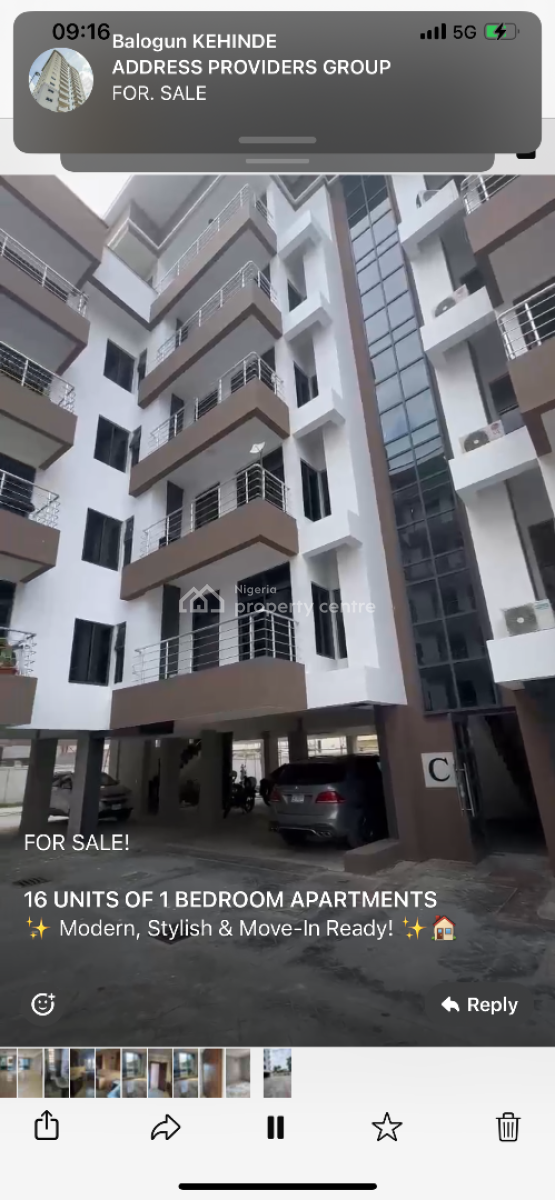 Luxury Brand New 16units of 1bedroom Apartment, Oniru, Victoria Island (vi), Lagos, Flat / Apartment for Sale