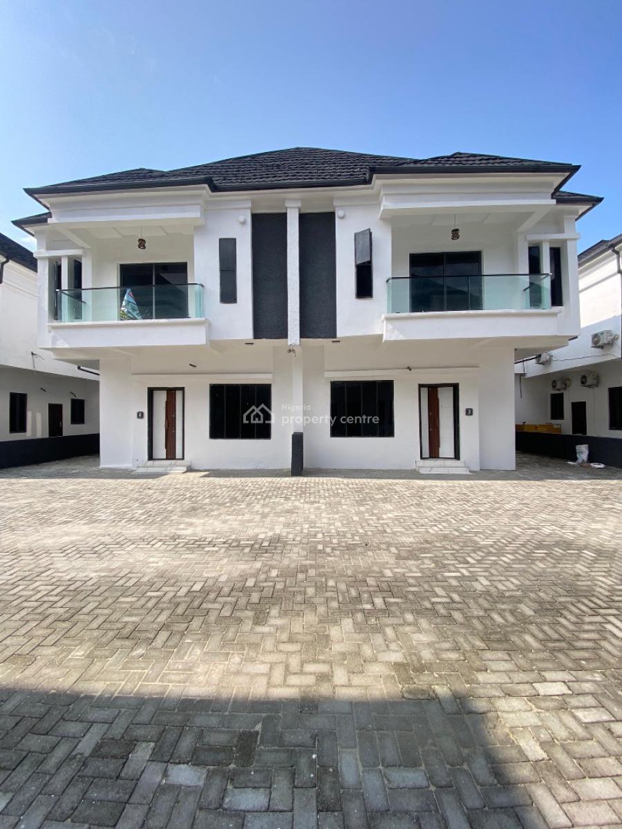 4 Bedroom Semi Detached Duplex with a Room Bq, Ikota Gra, Ikota, Lekki, Lagos, Semi-detached Duplex for Sale